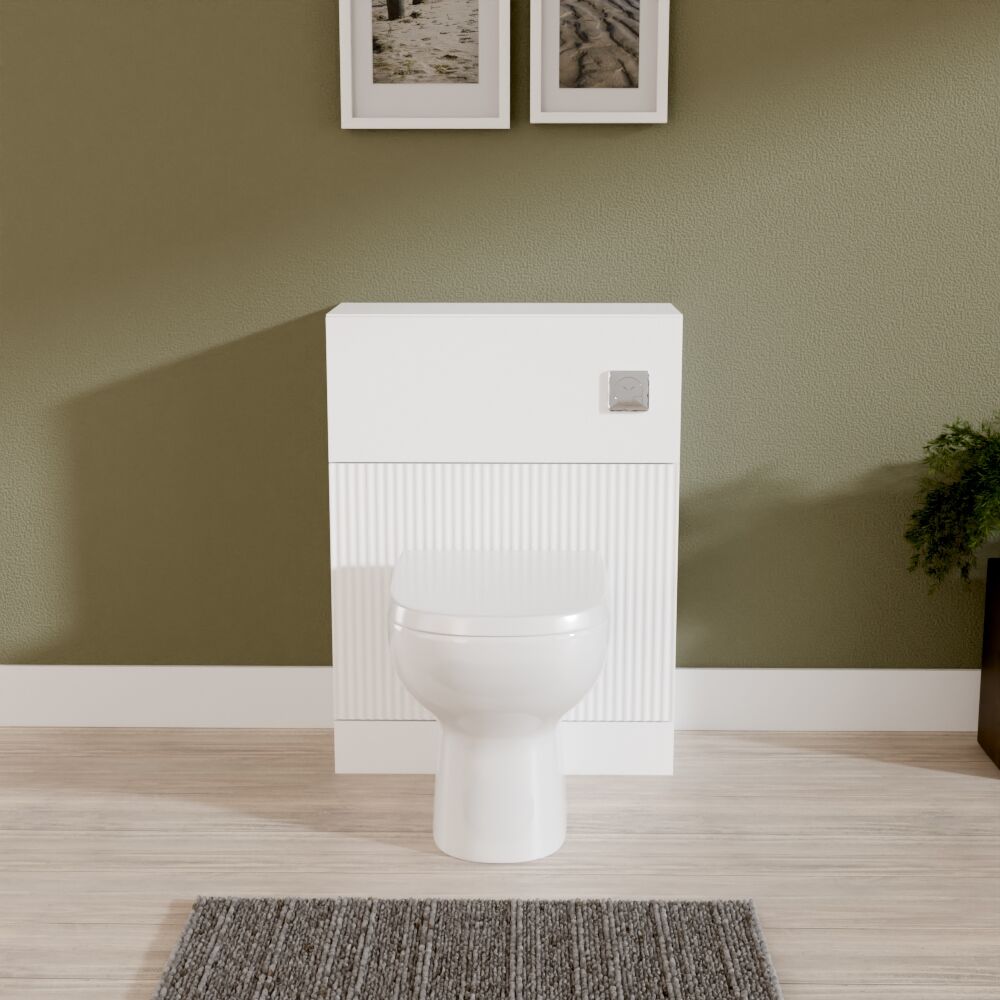 [BFFF141] Balterley Tixall Fluted Front Floor Standing WC Unit, 500mm, Choice of Colour - Lifestyle 1