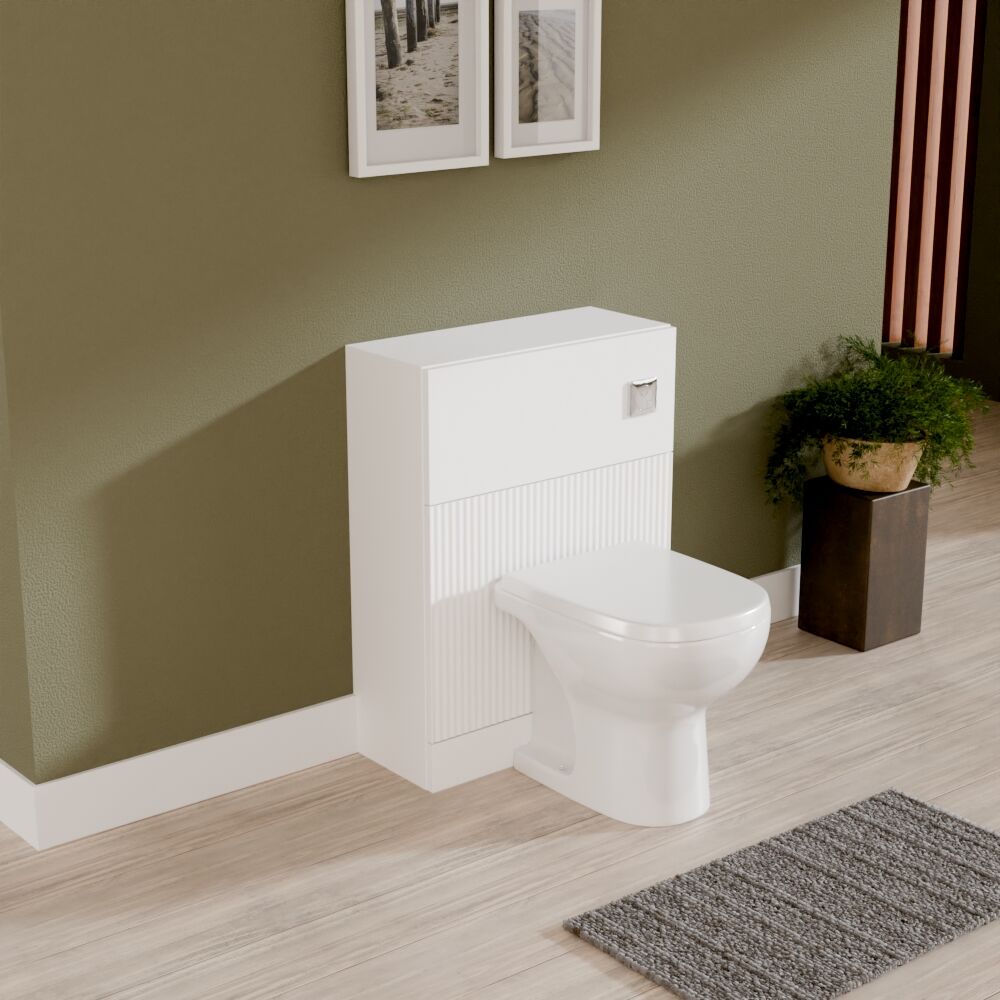 [BFFF141] Balterley Tixall Fluted Front Floor Standing WC Unit, 500mm, Choice of Colour - Lifestyle 3