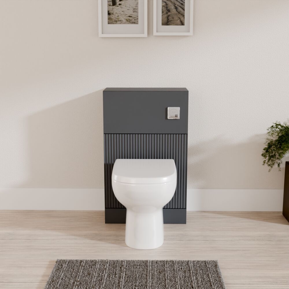 [BFFF1441] Balterley Tixall Fluted Front Floor Standing WC Unit, 500mm, Choice of Colour - Lifestyle 1