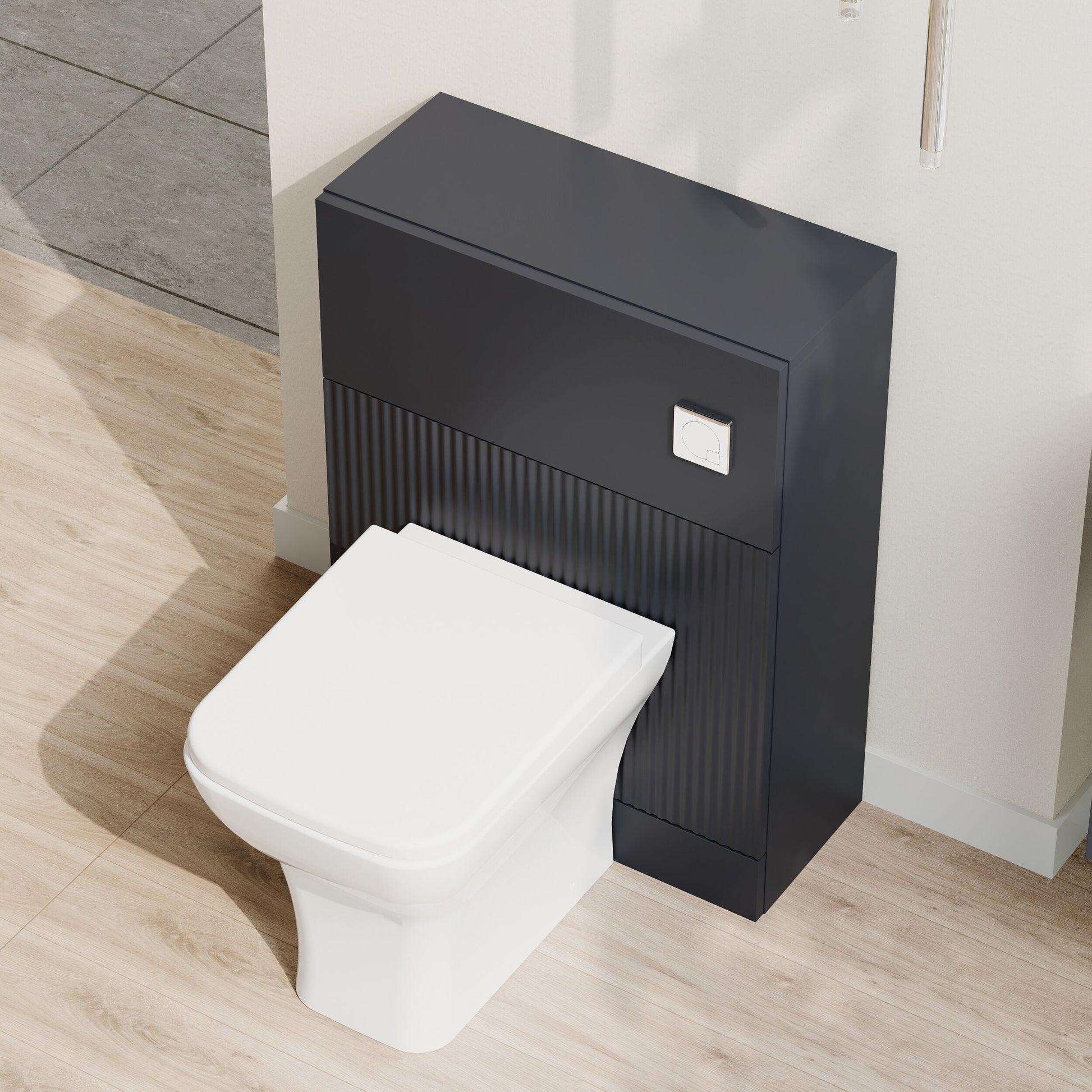 [BFFF1441] Balterley Tixall Fluted Front Floor Standing WC Unit, 500mm, Choice of Colour - Lifestyle 2