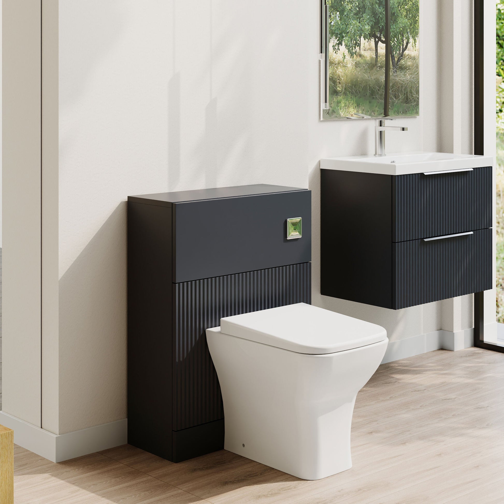 [BFFF1441] Balterley Tixall Fluted Front Floor Standing WC Unit, 500mm, Choice of Colour - Lifestyle 3