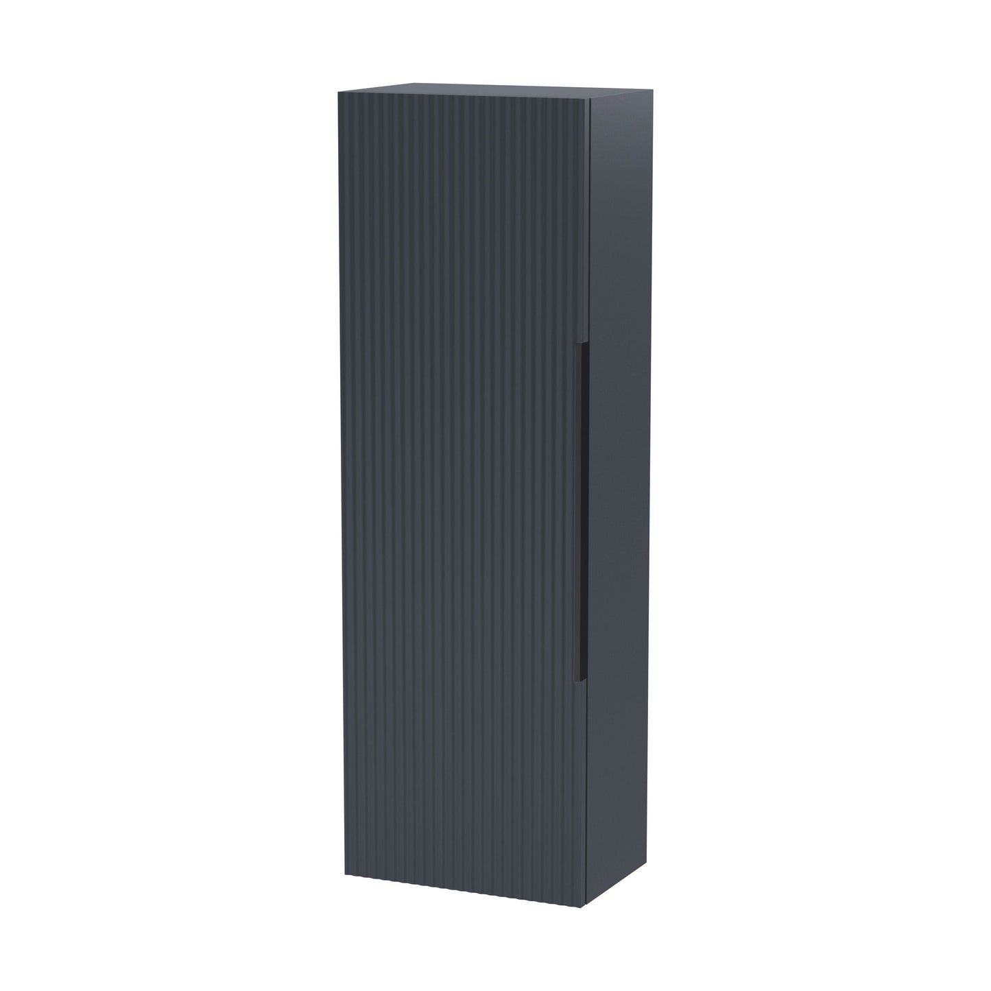 [BFFF1462H225] Tixall Fluted Wall Hung Tall Bathroom Storage Unit, 400mm, Multiple Colours and Handle Options - Cutout