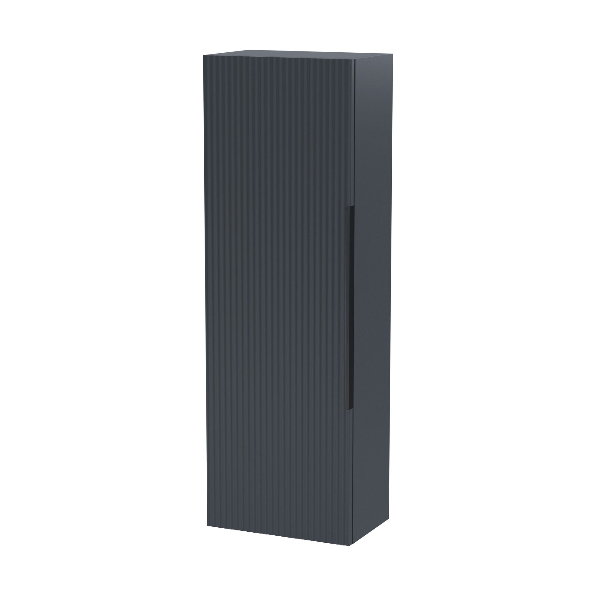 [BFFF1462H225] Tixall Fluted Wall Hung Tall Bathroom Storage Unit, 400mm, Multiple Colours and Handle Options - Cutout