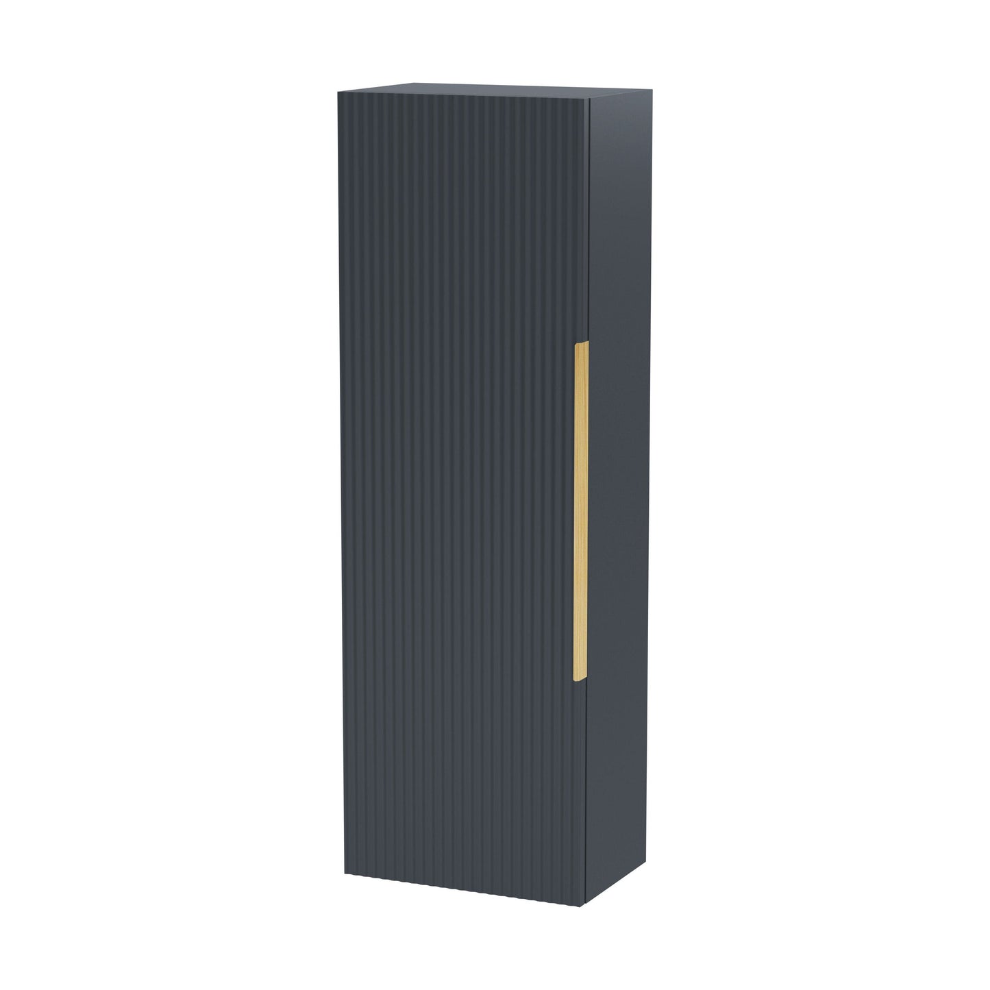 [BFFF1462H325] Tixall Fluted Wall Hung Tall Bathroom Storage Unit, 400mm, Multiple Colours and Handle Options - Cutout