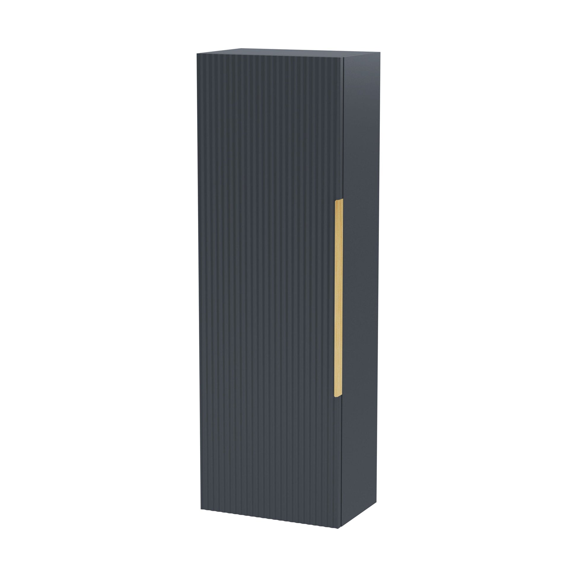 [BFFF1462H325] Tixall Fluted Wall Hung Tall Bathroom Storage Unit, 400mm, Multiple Colours and Handle Options - Cutout