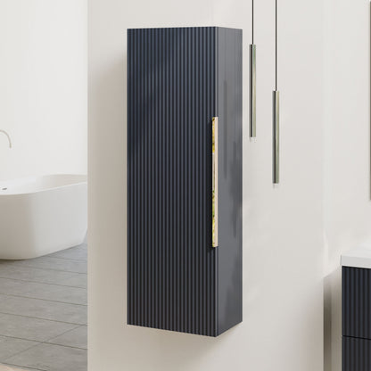 [BFFF1462H325] Tixall Fluted Wall Hung Tall Bathroom Storage Unit, 400mm, Multiple Colours and Handle Options - Lifestyle 3