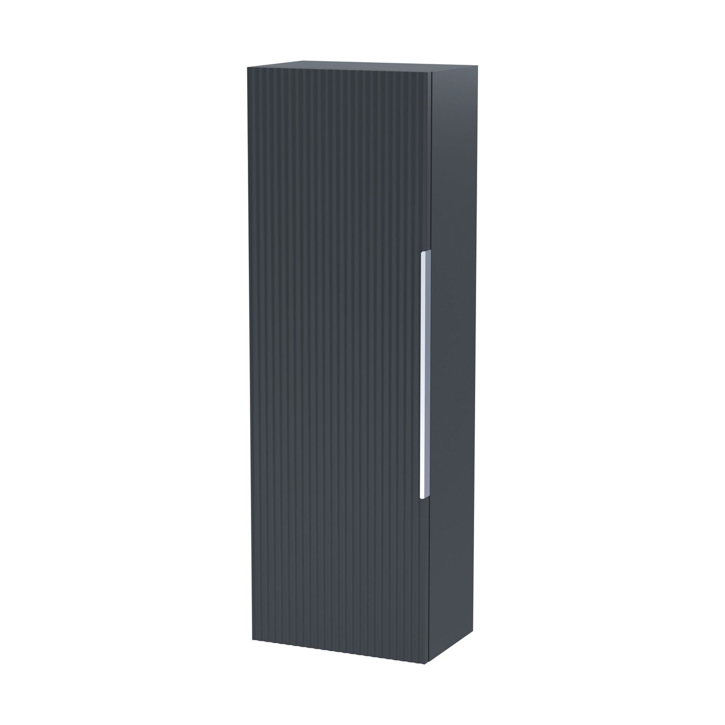 [BFFF1462] Tixall Fluted Wall Hung Tall Bathroom Storage Unit, 400mm, Multiple Colours and Handle Options - Cutout