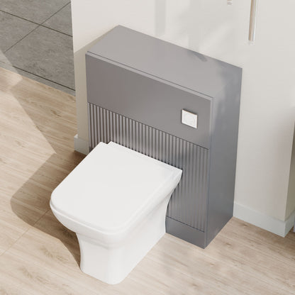 [BFFF241] Balterley Tixall Fluted Front Floor Standing WC Unit, 500mm, Choice of Colour - Lifestyle 2