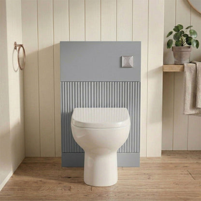 [BFFF241] Balterley Tixall Fluted Front Floor Standing WC Unit, 500mm, Choice of Colour - Silo