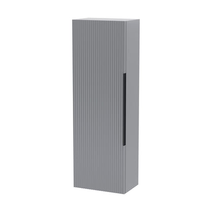 [BFFF262H225] Tixall Fluted Wall Hung Tall Bathroom Storage Unit, 400mm, Multiple Colours and Handle Options - Cutout