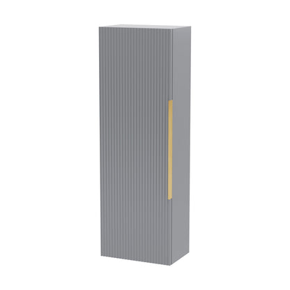 [BFFF262H325] Tixall Fluted Wall Hung Tall Bathroom Storage Unit, 400mm, Multiple Colours and Handle Options - Cutout