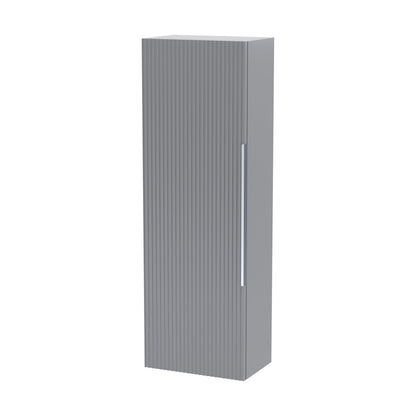 [BFFF262] Tixall Fluted Wall Hung Tall Bathroom Storage Unit, 400mm, Multiple Colours and Handle Options - Cutout