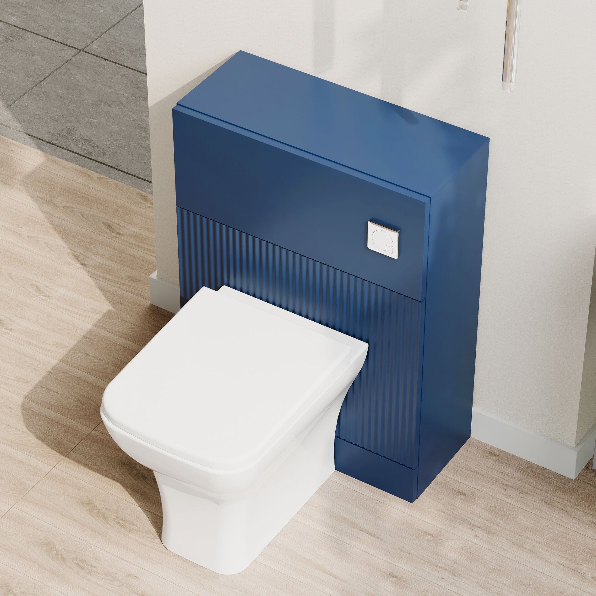 [BFFF341] Balterley Tixall Fluted Front Floor Standing WC Unit, 500mm, Choice of Colour - Lifestyle 2