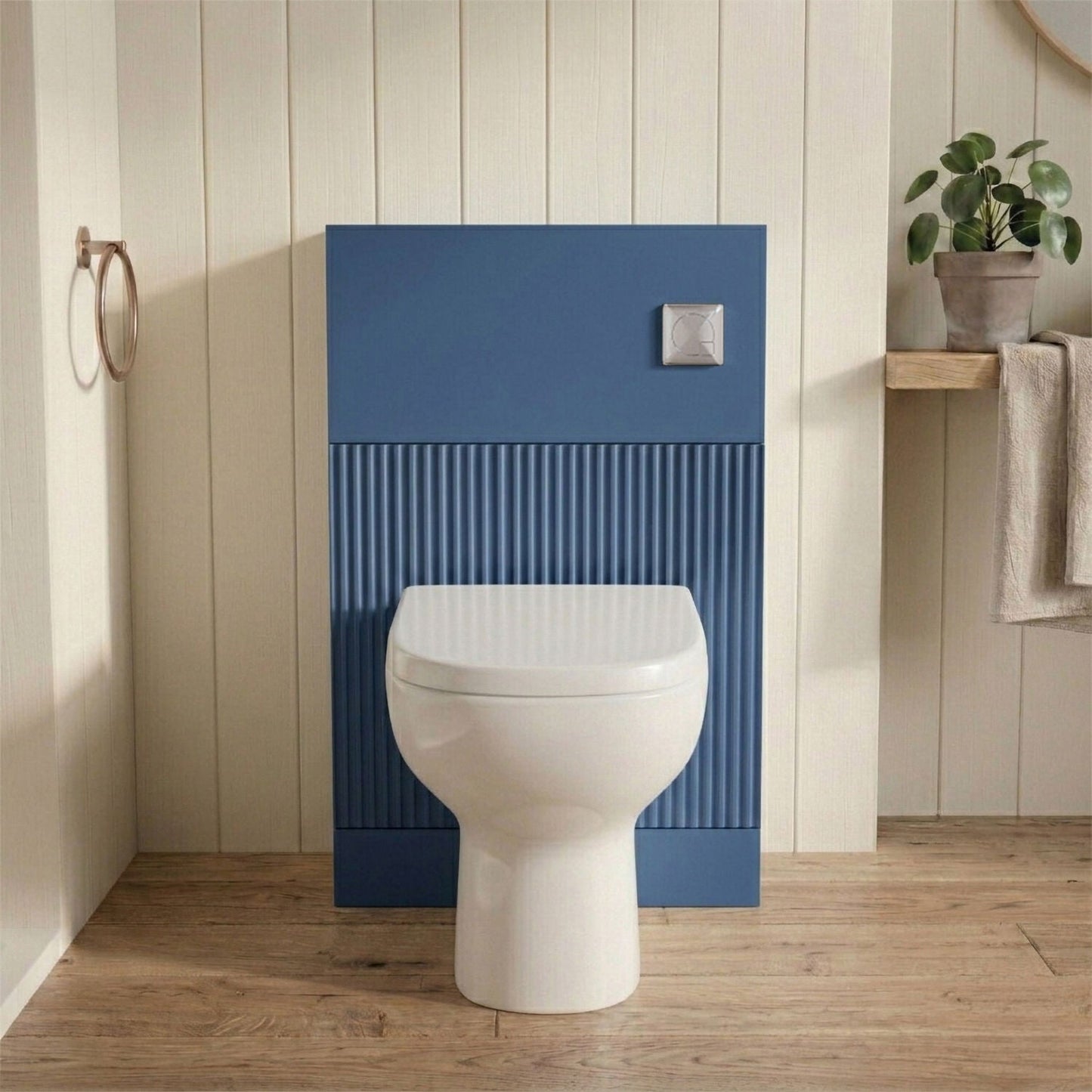 [BFFF341] Balterley Tixall Fluted Front Floor Standing WC Unit, 500mm, Choice of Colour - Silo