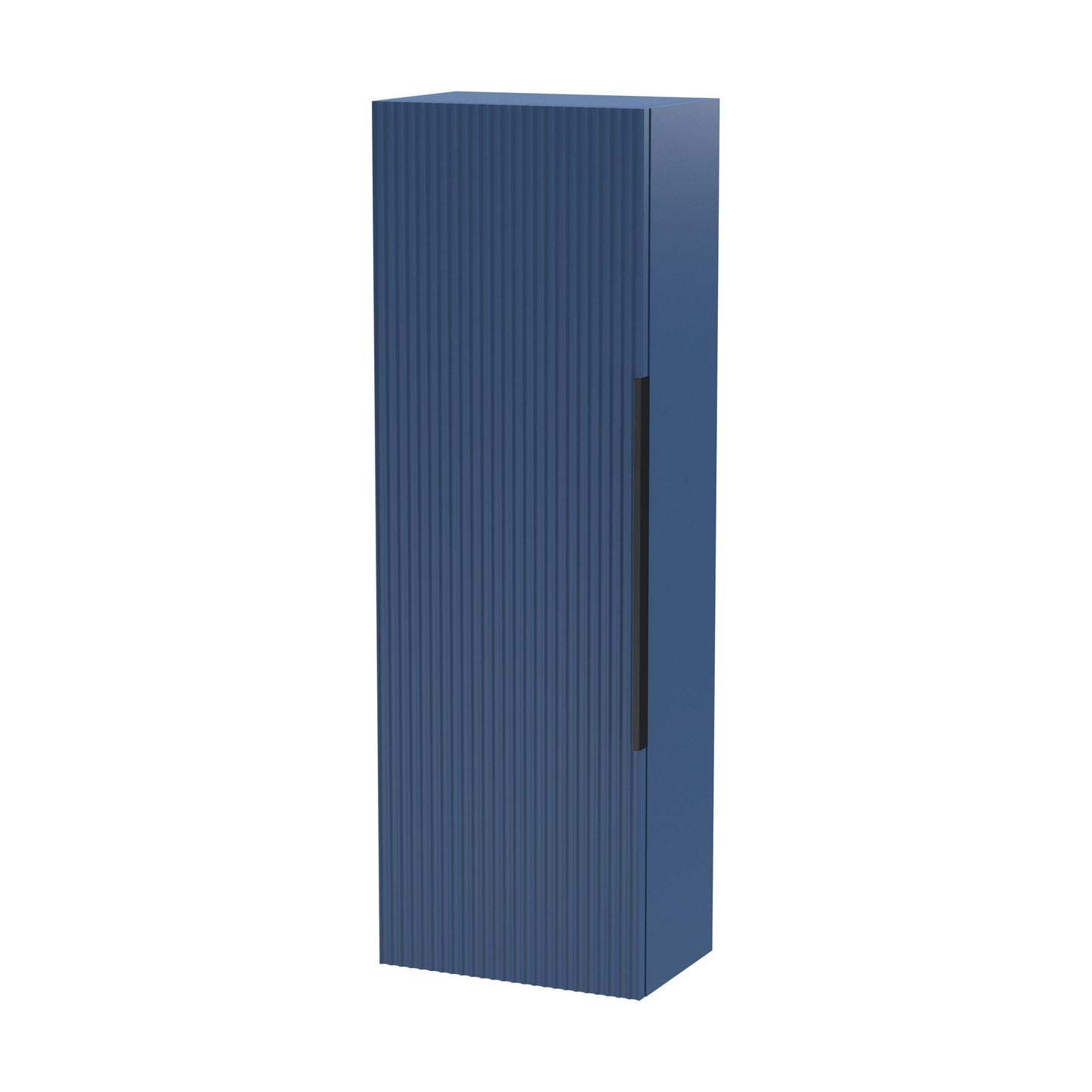 [BFFF362H225] Tixall Fluted Wall Hung Tall Bathroom Storage Unit, 400mm, Multiple Colours and Handle Options - Cutout