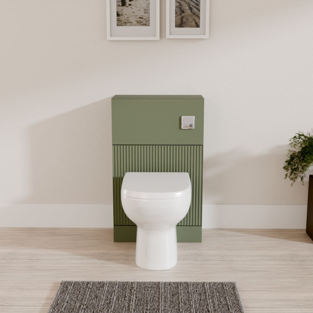 [BFFF841] Balterley Tixall Fluted Front Floor Standing WC Unit, 500mm, Choice of Colour - Lifestyle 1