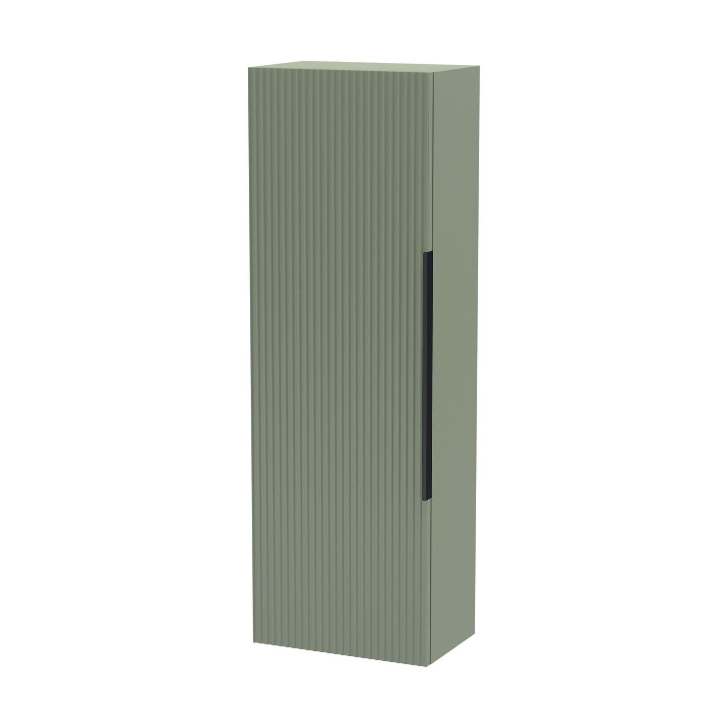 [BFFF862H225] Tixall Fluted Wall Hung Tall Bathroom Storage Unit, 400mm, Multiple Colours and Handle Options - Cutout