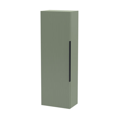 [BFFF862H225] Tixall Fluted Wall Hung Tall Bathroom Storage Unit, 400mm, Multiple Colours and Handle Options - Cutout