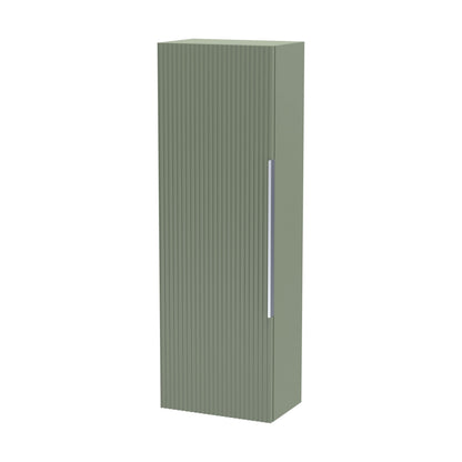 [BFFF862] Tixall Fluted Wall Hung Tall Bathroom Storage Unit, 400mm, Multiple Colours and Handle Options - Cutout