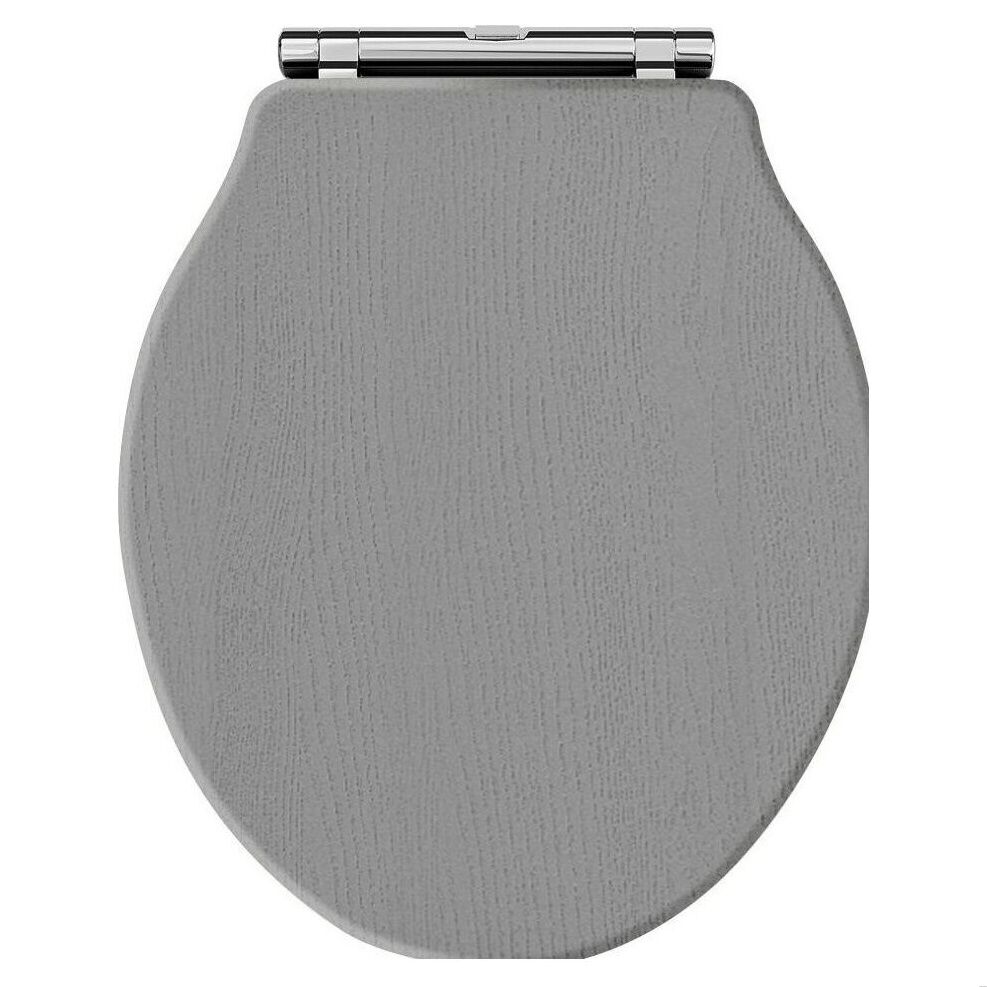 [BFHA298] Harrington Round Toilet Seat GREY - Cutout