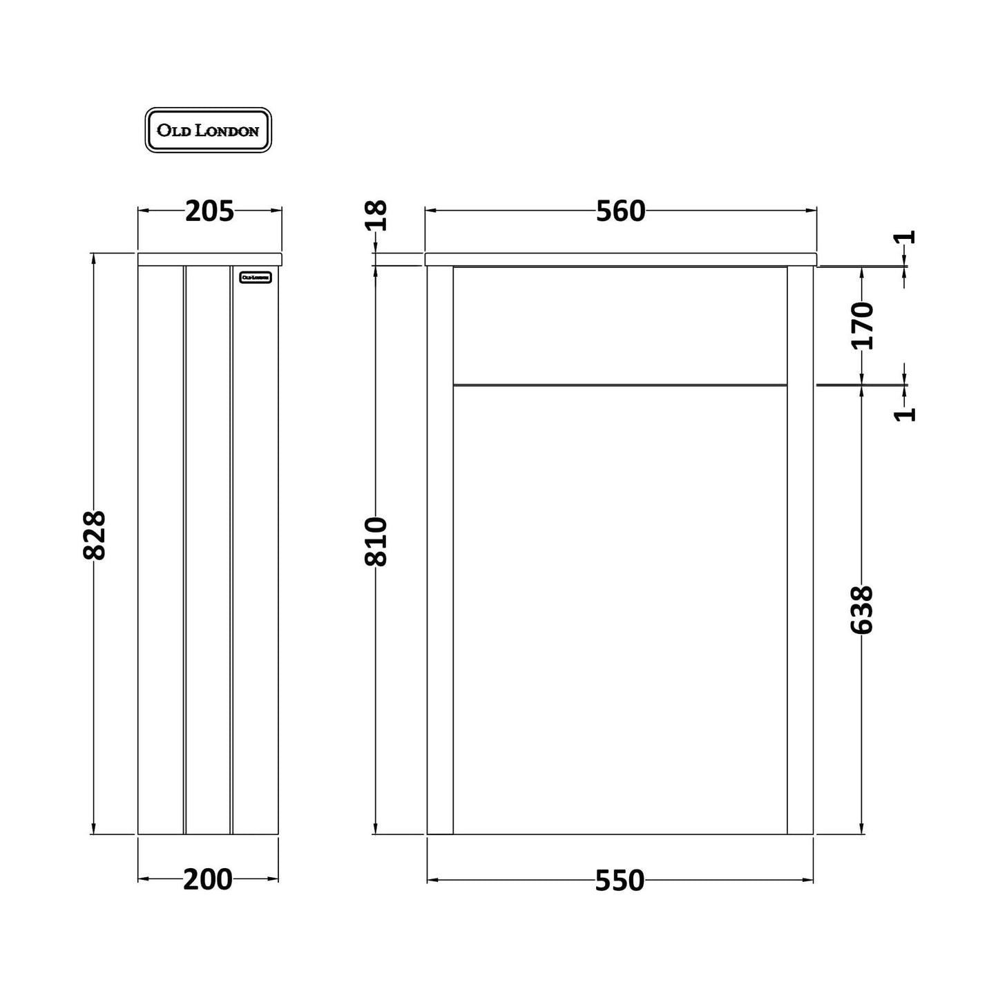 [BFHAN841] 550 WC UNIT - Technical Drawing