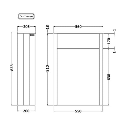 [BFHAN841] 550 WC UNIT - Technical Drawing