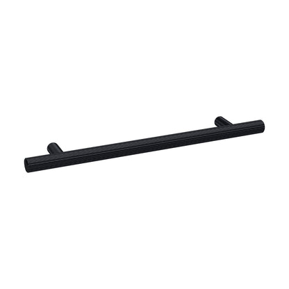 [BFHH021] Furniture Handle Textured Knurled Bar Handle, 220mm (160mm Centres) - Matt Black - Cutout
