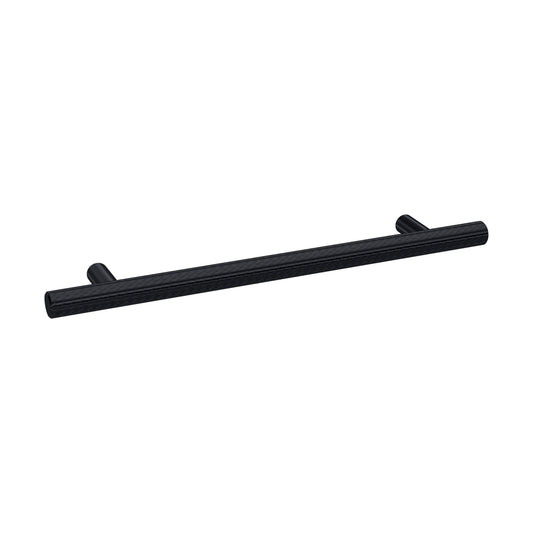 [BFHH021] Furniture Handle Textured Knurled Bar Handle, 220mm (160mm Centres) - Matt Black - Cutout
