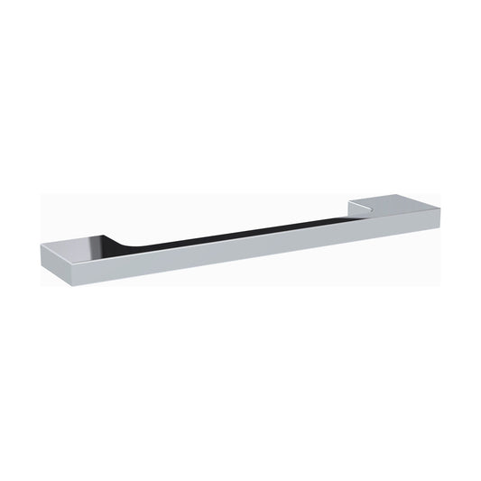 [BFHH182] Furniture Handle Slimline Square D Shape Handle, 152mm (128mm Centres) - Chrome - Cutout
