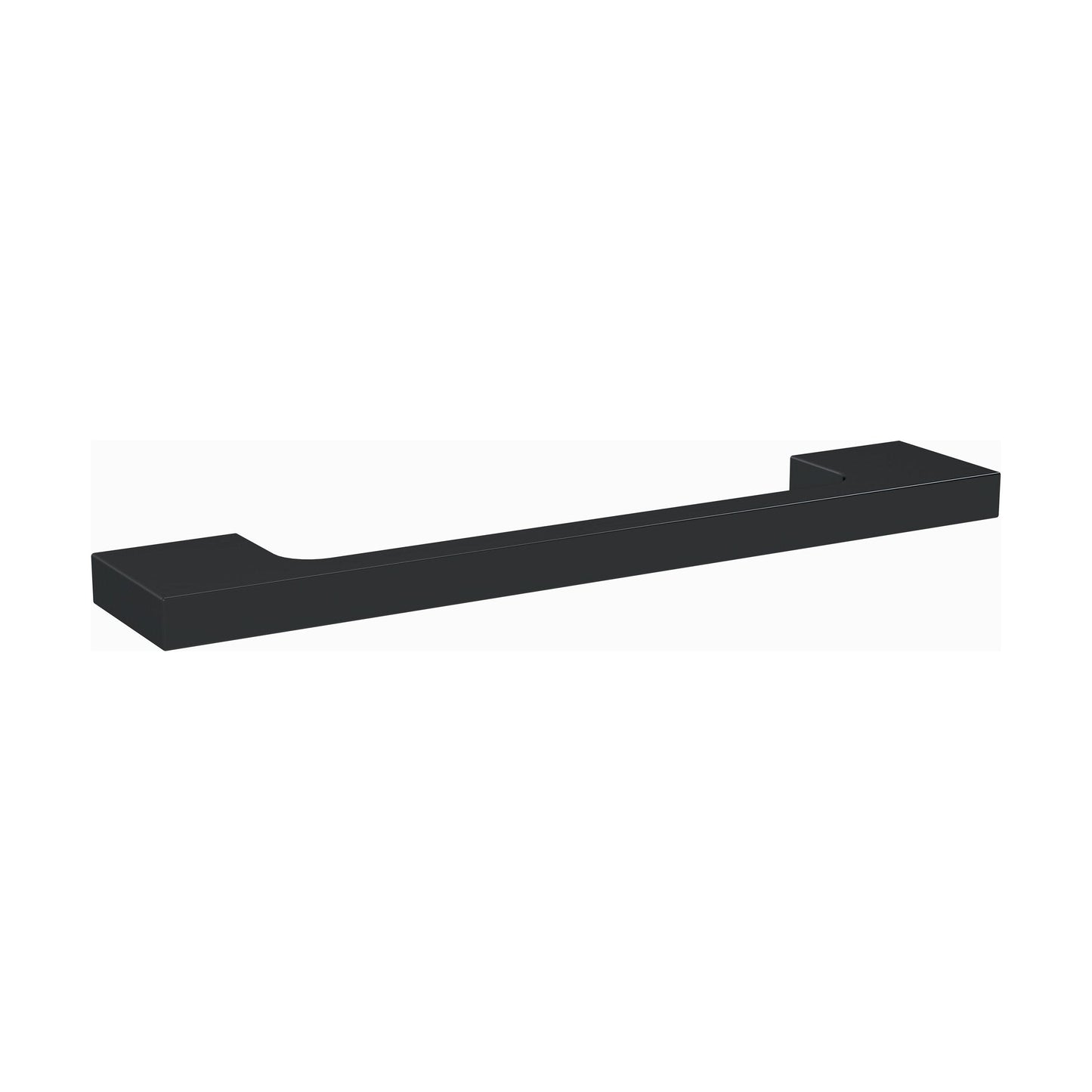 [BFHH189] Furniture Handle Slimline Square D Shape Handle, 152mm (128mm Centres) - Matt Black - Cutout