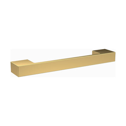 [BFHH195] Furniture Handle Square D Shape Handle, 152mm (128mm Centres) - Brushed Brass - Cutout