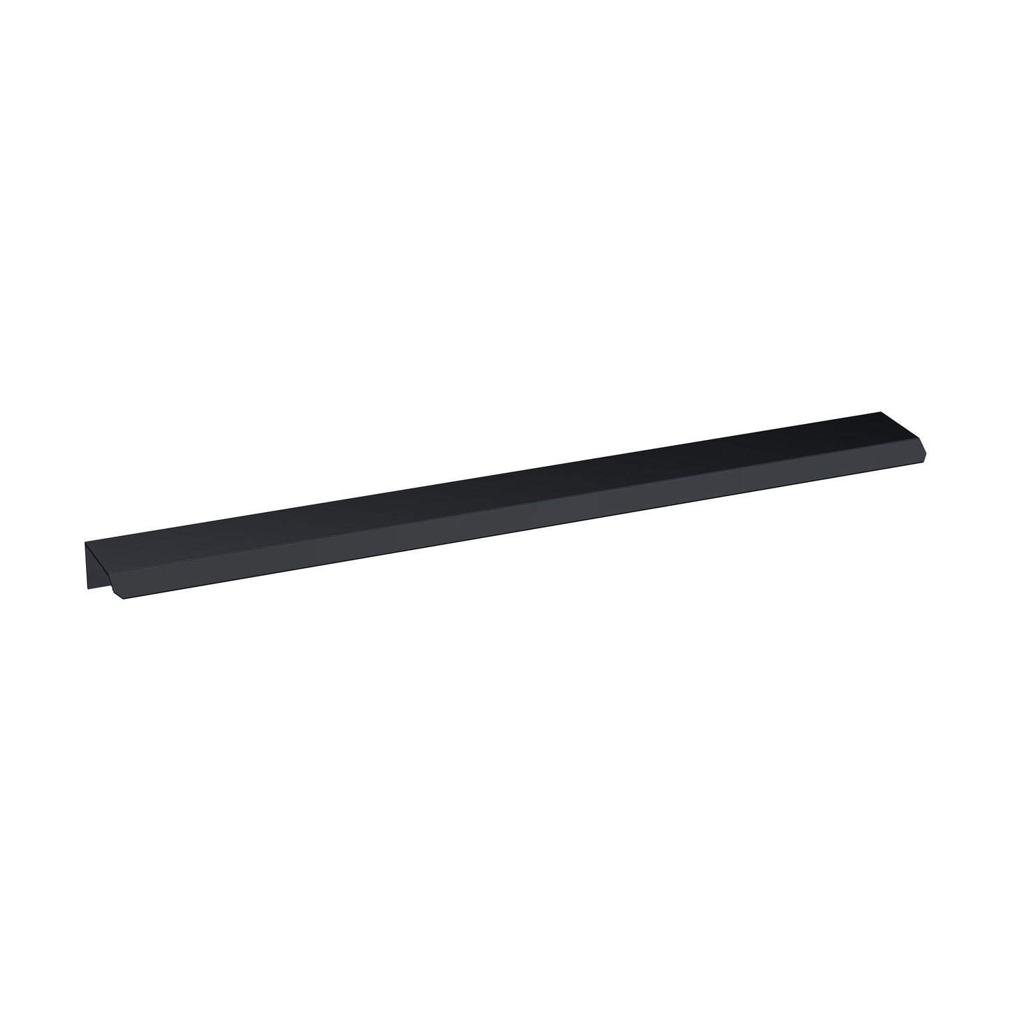 [BFHH225] Finger Pull Handle, 300mm (224mm Centres) - Matt Black - Cutout