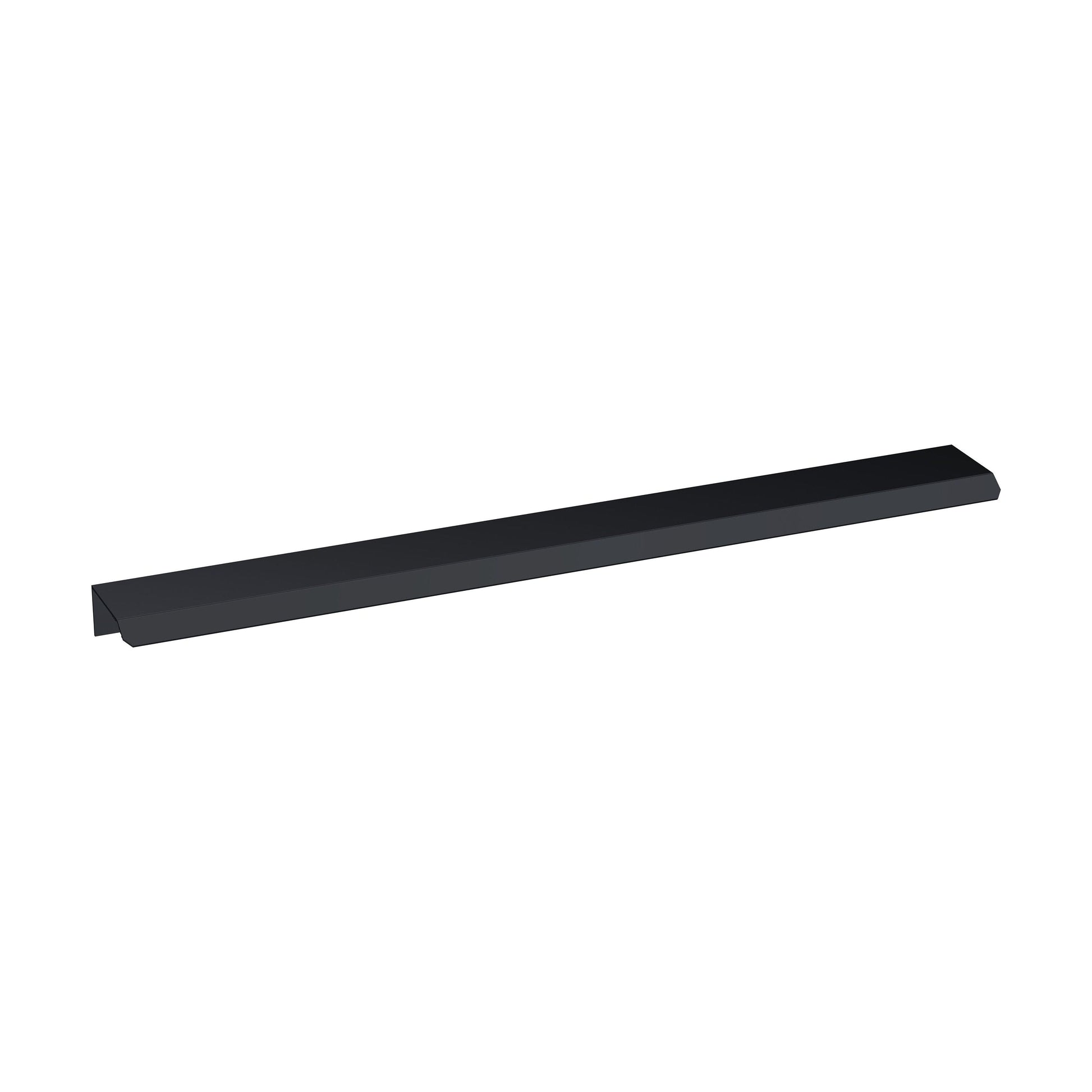 [BFHH225] Finger Pull Handle, 300mm (224mm Centres) - Matt Black - Cutout