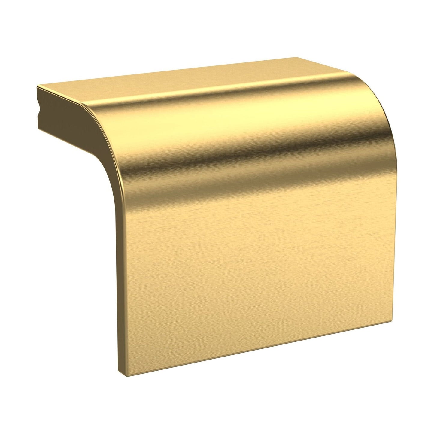 [BFHH312] Square Drop Handle, 40mm (32mm Centres) - Brushed Brass - Cutout