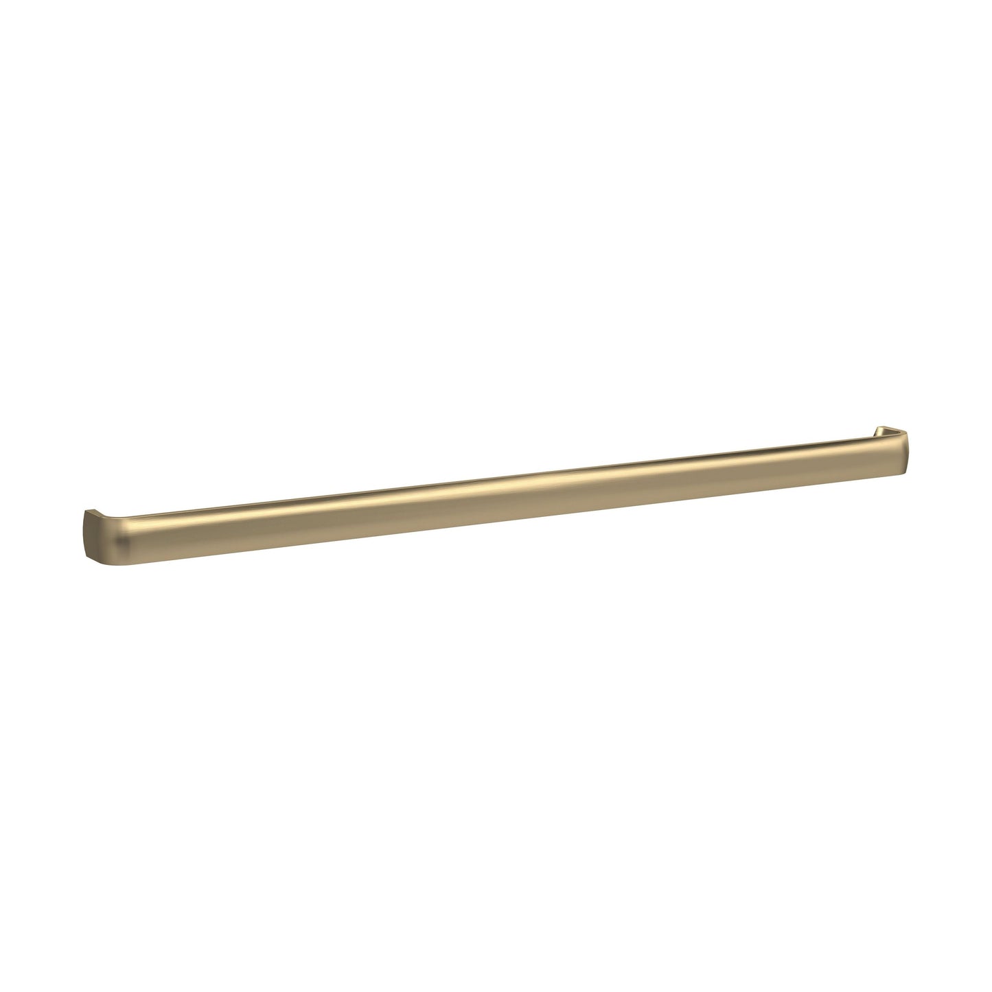 [BFHH320] Thin D Shape Furniture Handle 328 x 16 x 20mm - Brushed Brass - Cutout