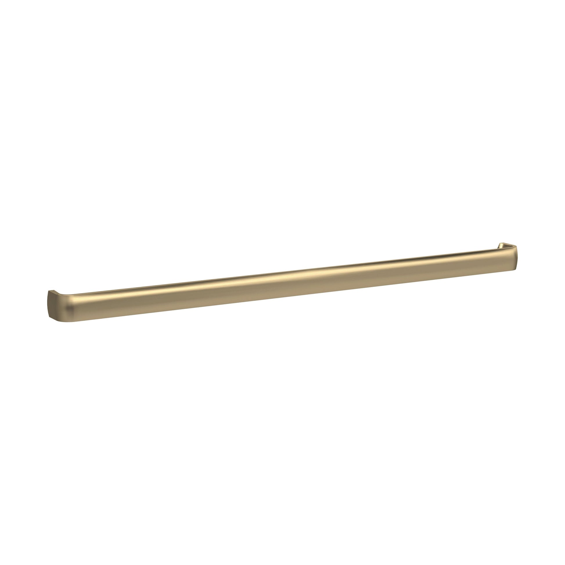 [BFHH320] Thin D Shape Furniture Handle 328 x 16 x 20mm - Brushed Brass - Cutout