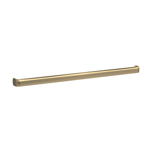 [BFHH320] Thin D Shape Furniture Handle 328 x 16 x 20mm - Brushed Brass - Cutout