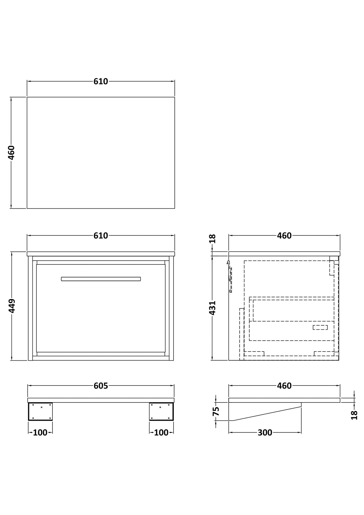 [BFIF3822W-S] Line Drawing
