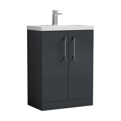 [BFLE029EH716] Bramshall Floor Standing Cloakroom Vanity Basin Unit with Choice of Finish, Handle Finish and Size - Cutout