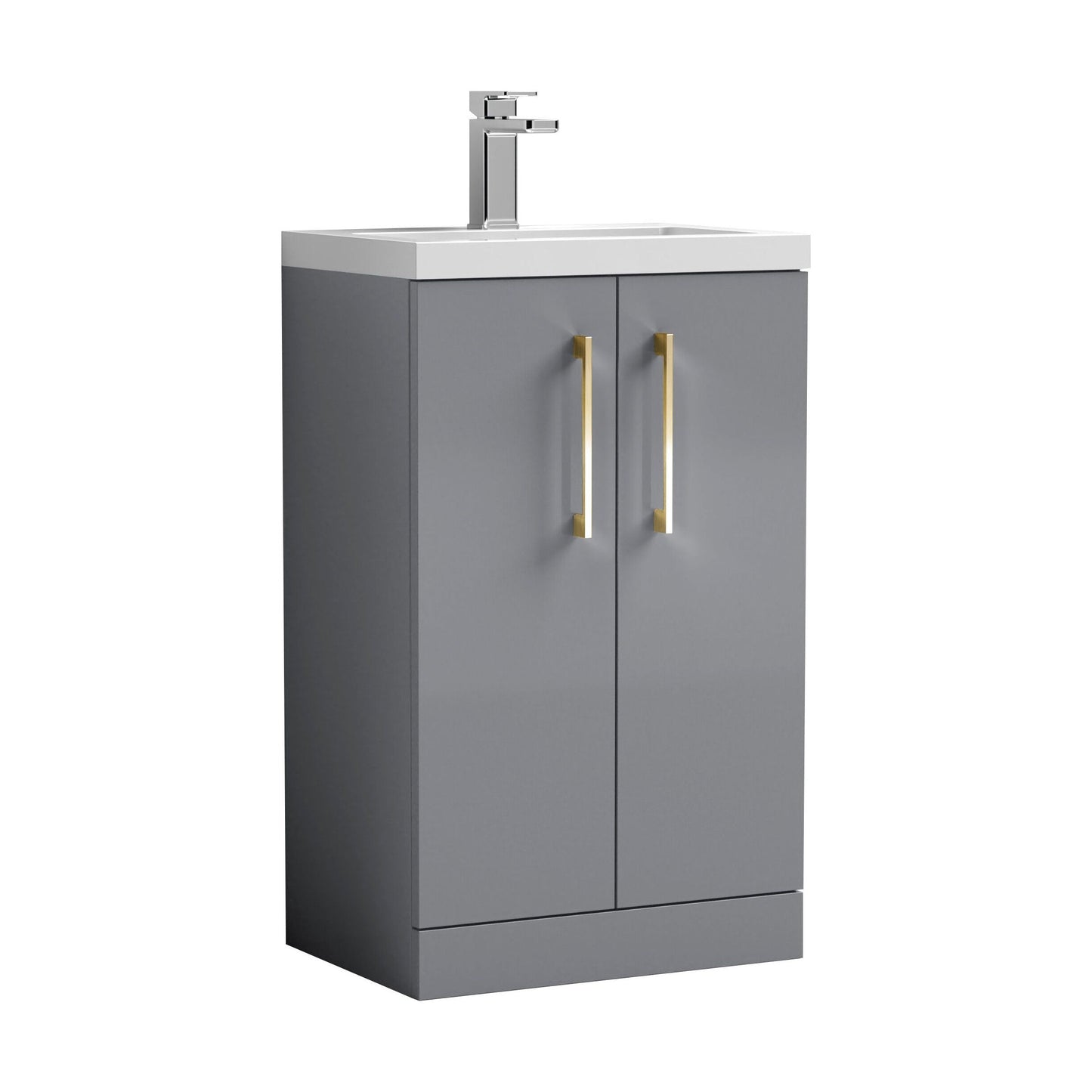 [BFLE030EH017] Bramshall Floor Standing Cloakroom Vanity Basin Unit with Choice of Finish, Handle Finish and Size - Cutout