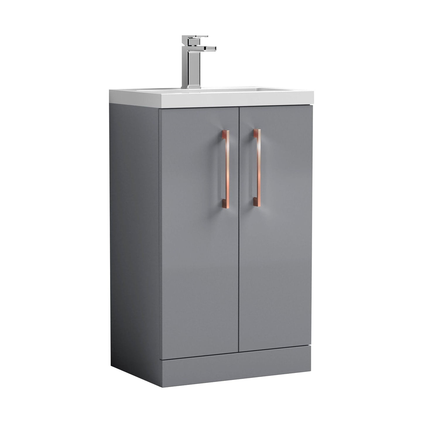 [BFLE030EH019] Bramshall Floor Standing Cloakroom Vanity Basin Unit with Choice of Finish, Handle Finish and Size - Cutout