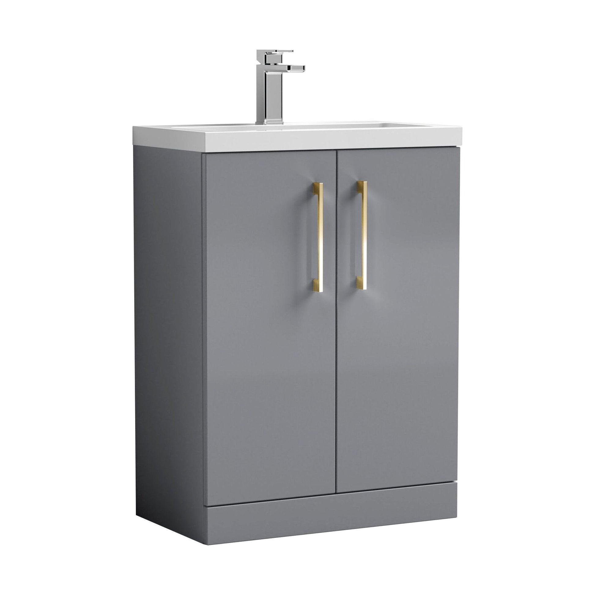 [BFLE031EH017] Bramshall Floor Standing Cloakroom Vanity Basin Unit with Choice of Finish, Handle Finish and Size - Cutout