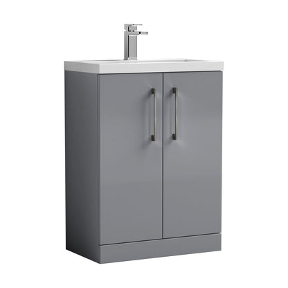 [BFLE031EH716] Bramshall Floor Standing Cloakroom Vanity Basin Unit with Choice of Finish, Handle Finish and Size - Cutout