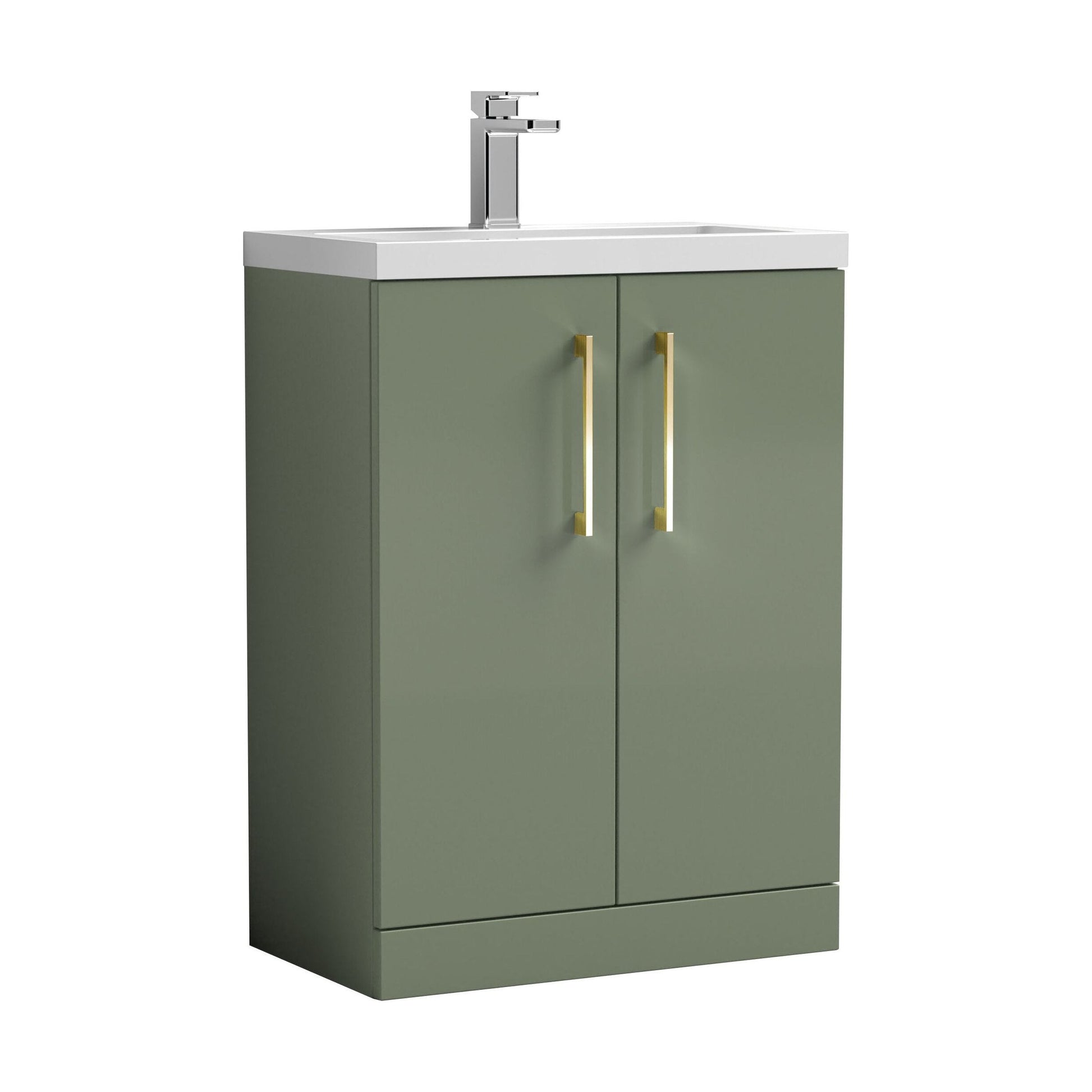 [BFLE119EH017] Bramshall Floor Standing Cloakroom Vanity Basin Unit with Choice of Finish, Handle Finish and Size - Cutout