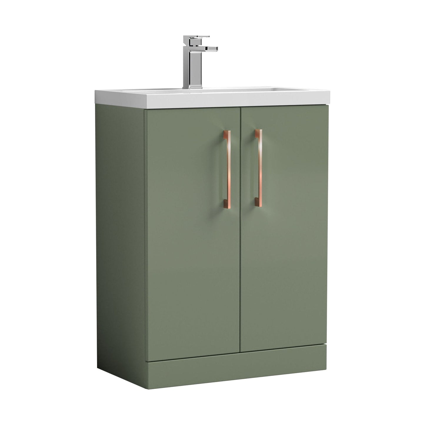 [BFLE119EH019] Bramshall Floor Standing Cloakroom Vanity Basin Unit with Choice of Finish, Handle Finish and Size - Cutout