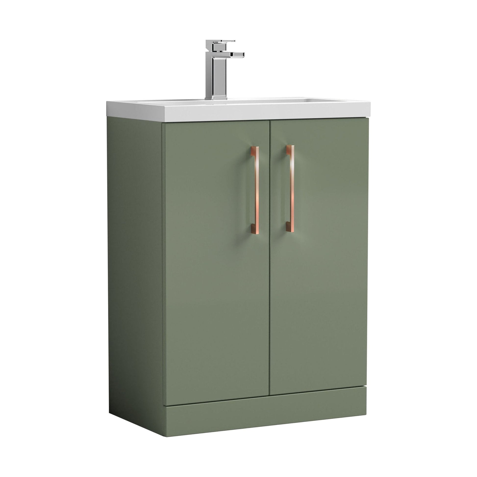[BFLE119EH019] Bramshall Floor Standing Cloakroom Vanity Basin Unit with Choice of Finish, Handle Finish and Size - Cutout