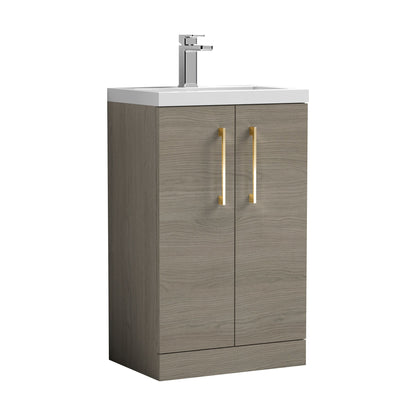 [BFLE122EH017] Bramshall Floor Standing Cloakroom Vanity Basin Unit with Choice of Finish, Handle Finish and Size - Cutout