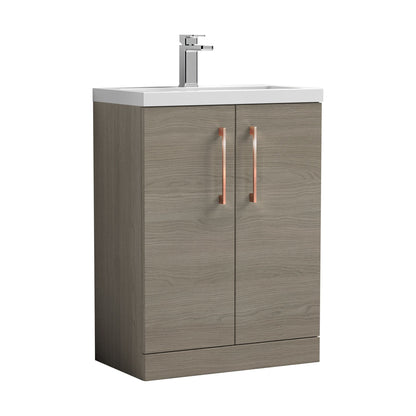 [BFLE123EH019] Bramshall Floor Standing Cloakroom Vanity Basin Unit with Choice of Finish, Handle Finish and Size - Cutout