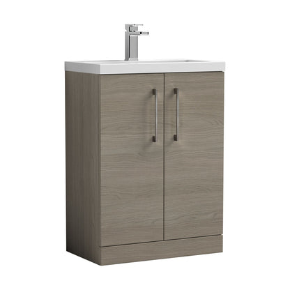 [BFLE123EH716] Bramshall Floor Standing Cloakroom Vanity Basin Unit with Choice of Finish, Handle Finish and Size - Cutout