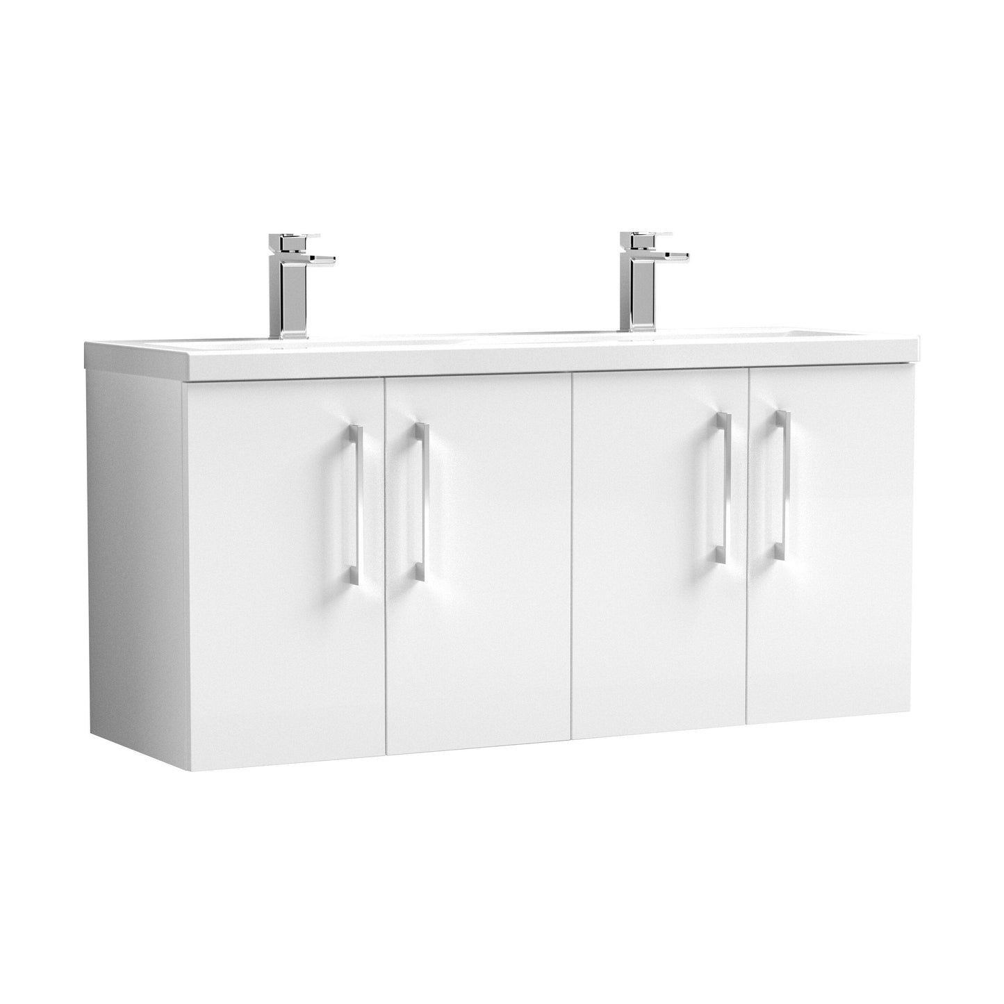 [BFLE123F2] Bramshall 4 Door Vanity Basin Unit - 1200mm - Choice of Basin and Colour - Cutout
